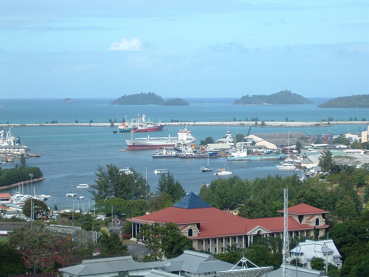 Le port de Victoria, Mahé